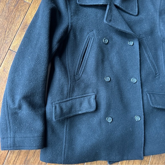 J. Crew Women's Black Peacoat wool cashmere - Picture 3 of 6
